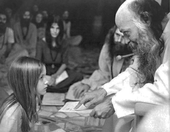 Osho and child.