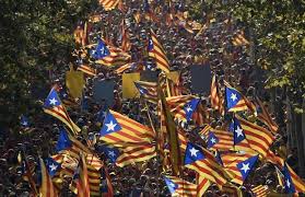 Catalonian celebrations for independence. A referendum comes November 2014, but Madrid will not acknowledge it.