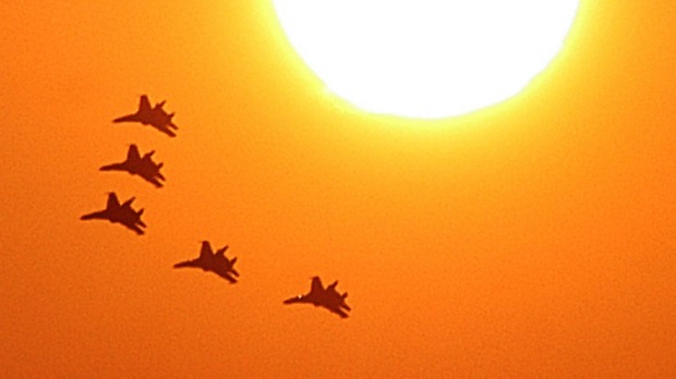 RussianAirforceSyria-OrangeSkySun