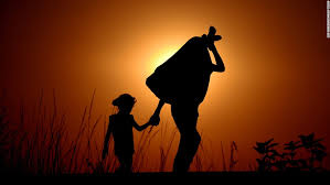 SyrianRefugeeandChildSunsetbacklit