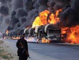 This is how you defeat ISIS. Destroy their black market oil business. "Go after the oil," as Trump rightly said.