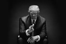 TrumpBlackAndWhitePointing