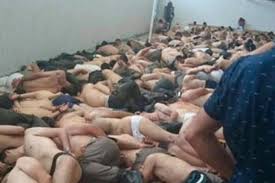Thousands of Turkish soldiers stripped and stuffed into concentration rooms for interrogation--part of the thousands being purged and imprisoned across Turkey in Erdogan's terror.
