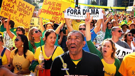 A pro Rousseff demonstration.
