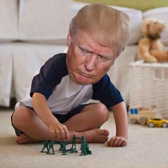 TrumpasBabyPlayingwith Soldiers