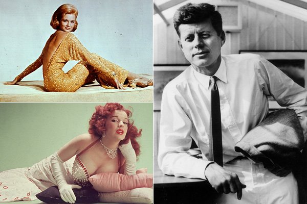 More JFK mistresses: actress Angie Dickinson and stripper Blaze Starr.