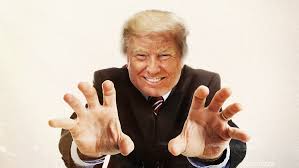 trumpcreepyreachingoutwithhands