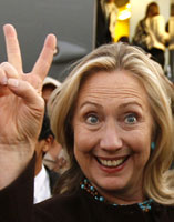 youngerhillaryclintongivingvictorysign