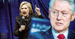 hillaryclintonfingerupbillclintonaskance