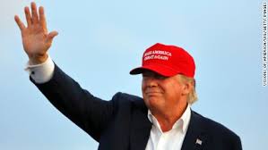 TrumpRedHatWaving
