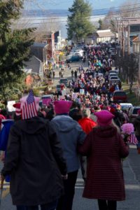 Over 1,000 people marched in my little village of Langley, WA for the Womens March on Washington.