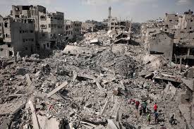 The "Gaza" Arab Ghetto, as the Israeli military left it.