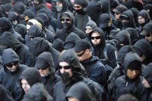 Antifa, an "alt-Left" organization known to incite riots; or, is it ISIS? So hard to tell.