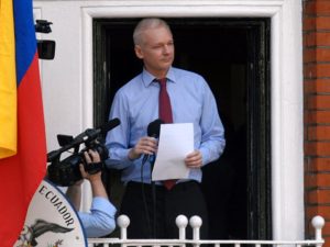 Julian Assange 2012, near the beginning of his 7-year exile to Equador’s Embassy in London. Source: Snapperjack.