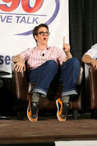 Rachel Maddow making a tipy-toe point. Photo: cc creative commons.