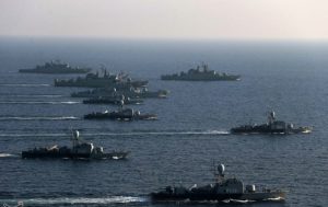 Iranian warships on patrol. Source: Tasnim News Agency.