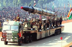 Indian Agni II Intermediate Range nuclear missile. Source Antônio Milena (ABr)