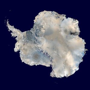 Antarctica, the ice-covered continent having a record-breaking heat wave. NASA. 