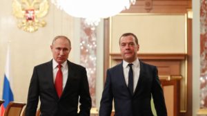 Vladimir Putin and Dmitry Medvedev. Source: ©Sputnik, Dmitry Astakhov.