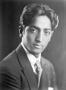 Krishnamurti in the 1920s.