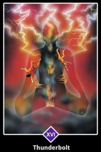 “Thunderbolt” Osho Zen Tarot, designed by Ma Deva Padma. It is my Tarot Deck of choice when I do my online Zoom Readings. 