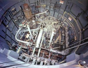 A top-down view of the Molten Salt Reactor Experiment at Oak Ridge National Laboratory. Photo: US government, public domain (Wikimedia Commons).