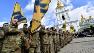 If there's a false flag, it will be Ukrainian sourced and it may come from the Azov Brigade, one of several large volunteer neo-Nazi Militia units who ARE NOT under the command of the regular Ukrainian Army.