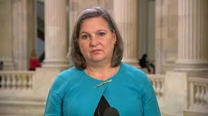 Victoria Nuland at the Senatorial hearing on 8 March 2022.