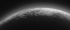 Pluto’s 10,000-foot mountains of ice. Source: NASA/JPL.