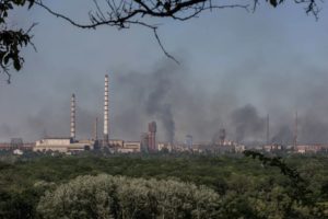 Fierce fighting in Severodonetsk Azot industrial chemical complex, late June 2022. 