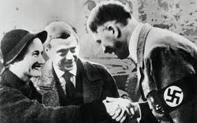 Adolf Hitler greeting the Duke and Duchess of Windsor at the Berghof in 1937.