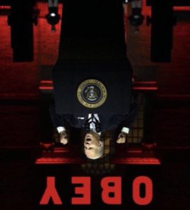 BidenFistsSpeechLiberyHallHellishRed-OBEY-UPDSIDE DOWN2