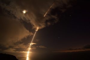 A_medium-range_ballistic_missile_target_is_launched_from_the_Pacific_Missile_Range_Facility-SRC-Official-US-Navy-Page-public-domain