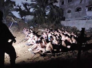 Hamas-Faked-Surrender-Gaza-near-naked-Palestinian-men