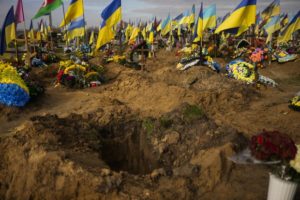 UkrainianGravesUkrainianFlags