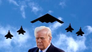 Trump-B2-bombers-F-35s-sky